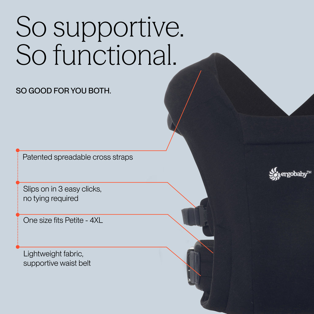 Embrace Baby Carrier - Pure Black