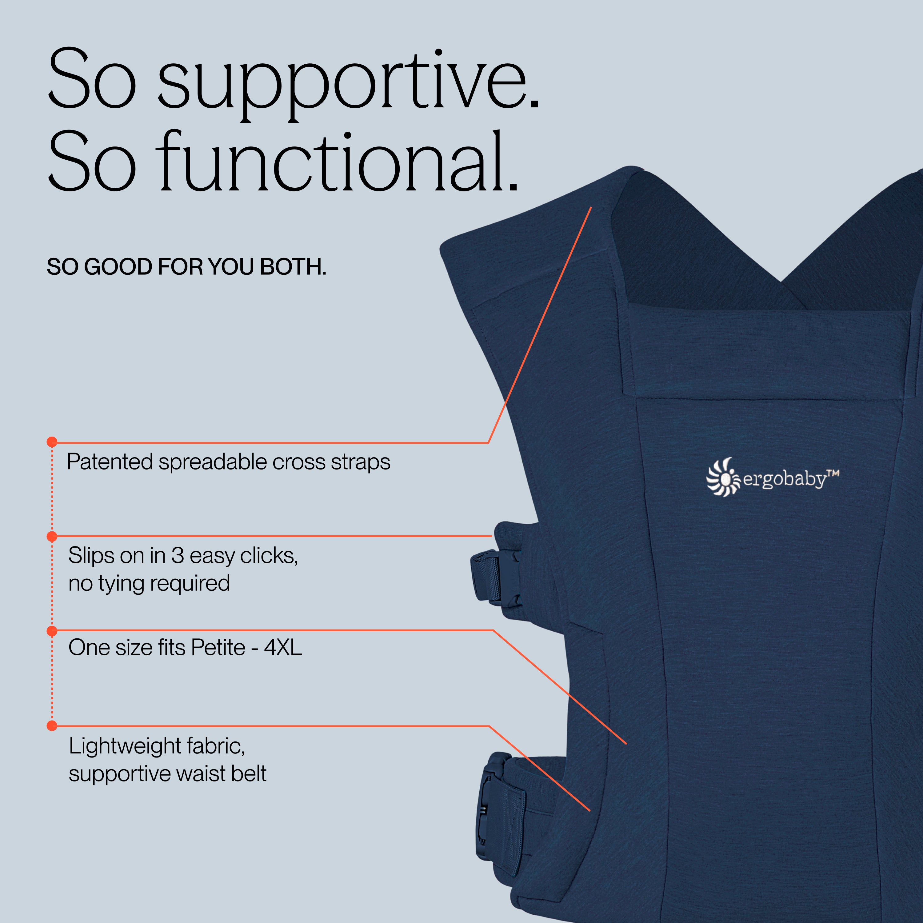 Embrace Baby Carrier - Midnight Blue