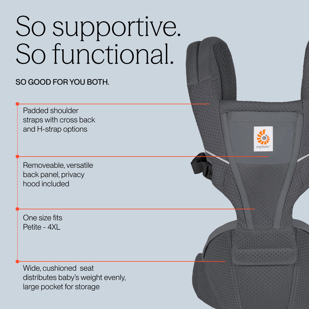 Alta Hip Seat Baby Carrier - Graphite Grey