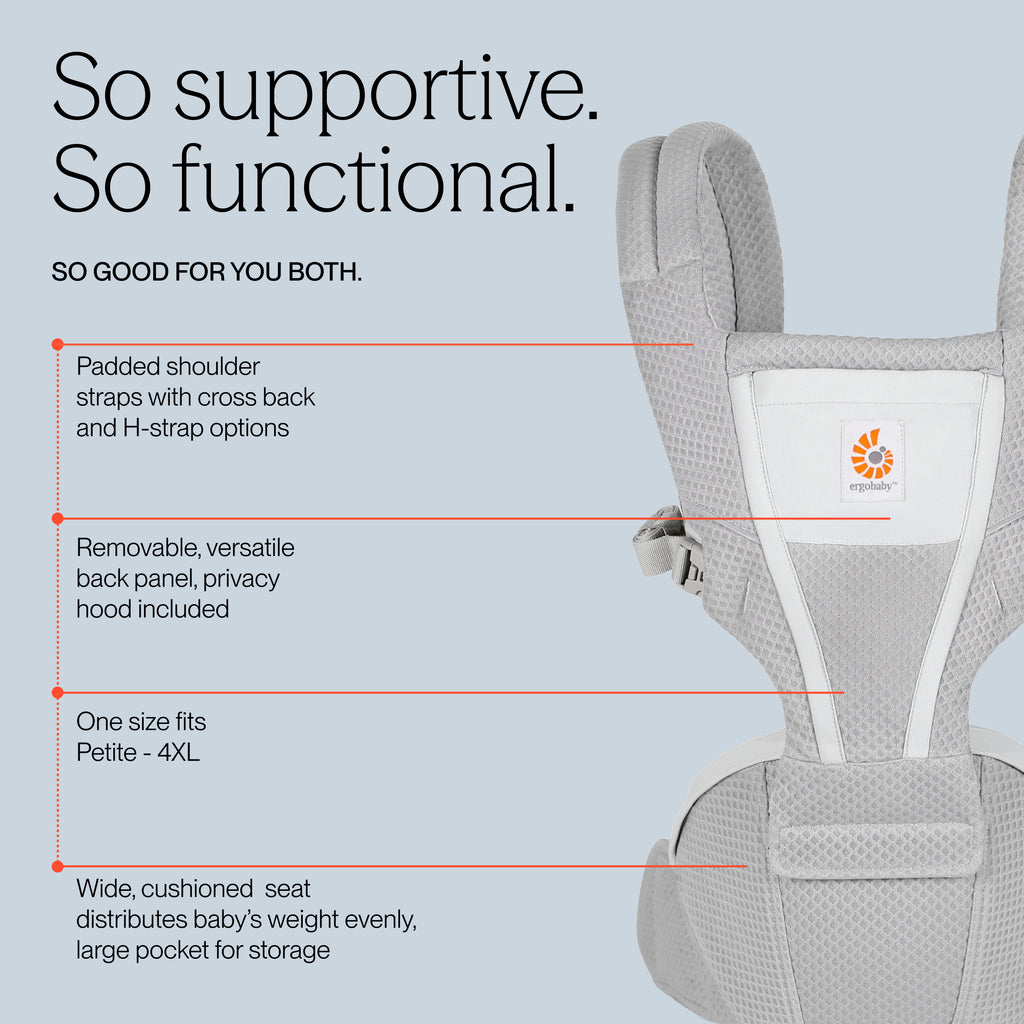 Alta Hip Seat Baby Carrier - Pearl Grey