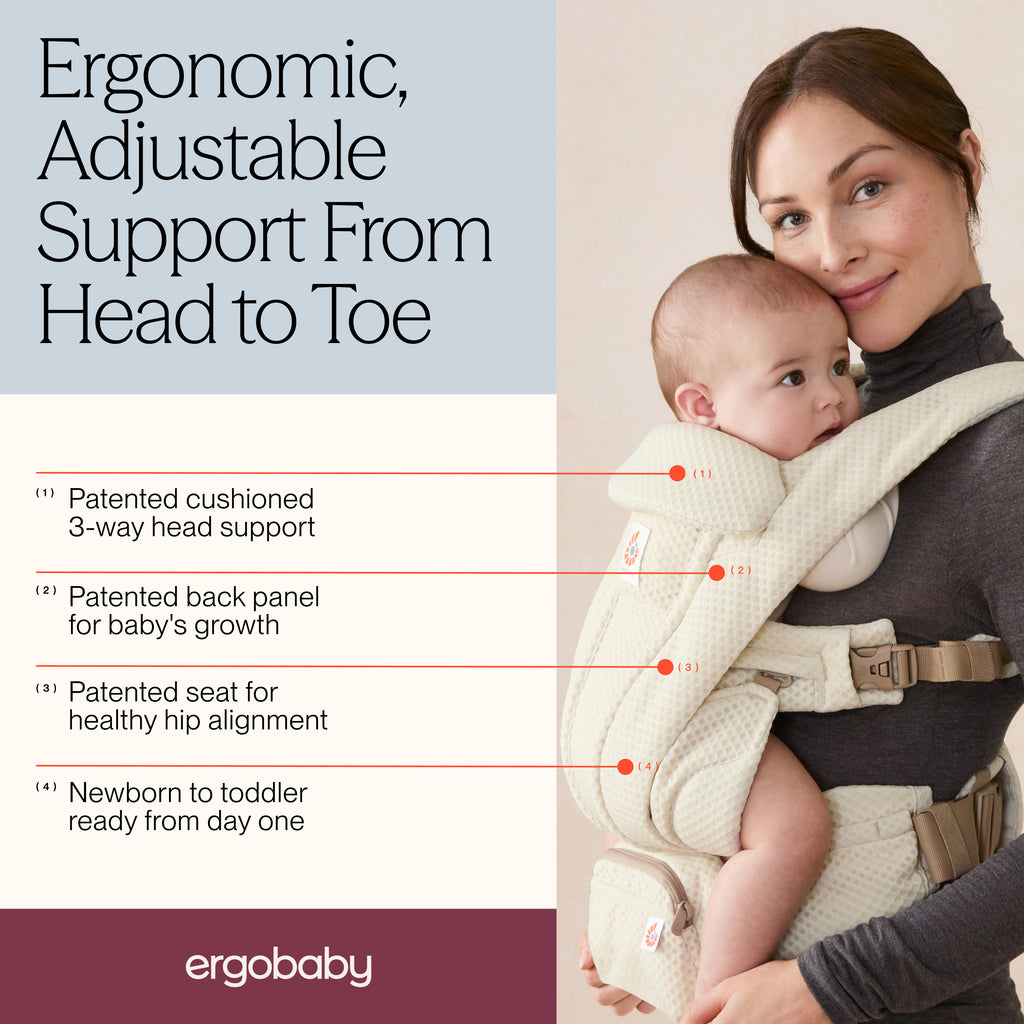 Omni Deluxe Mesh Baby Carrier - Natural Beige
