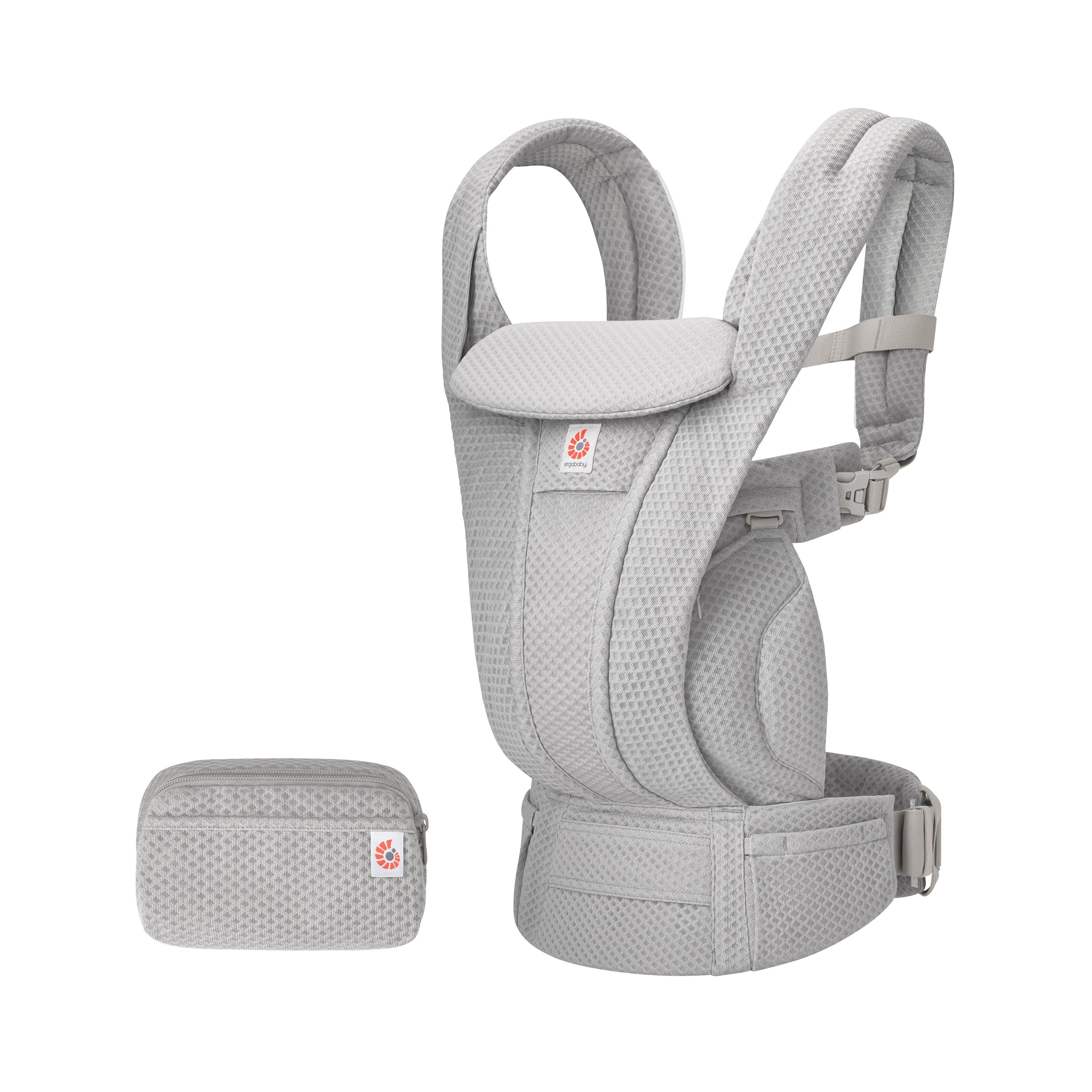 Omni Deluxe Mesh Baby Carrier - Pearl Grey