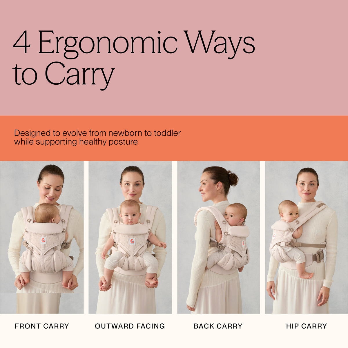 Omni Classic Mesh Baby Carrier - Camel