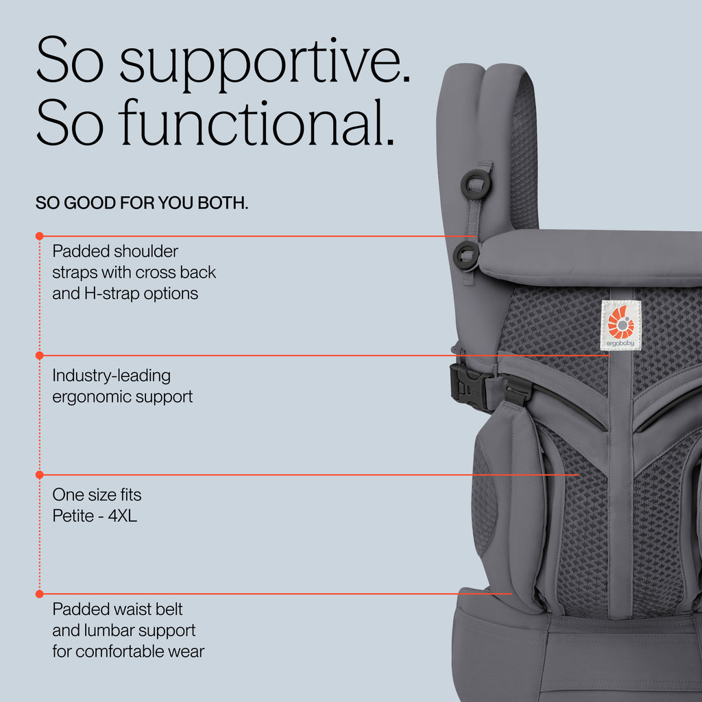 Omni Classic Mesh Baby Carrier - Charcoal Grey