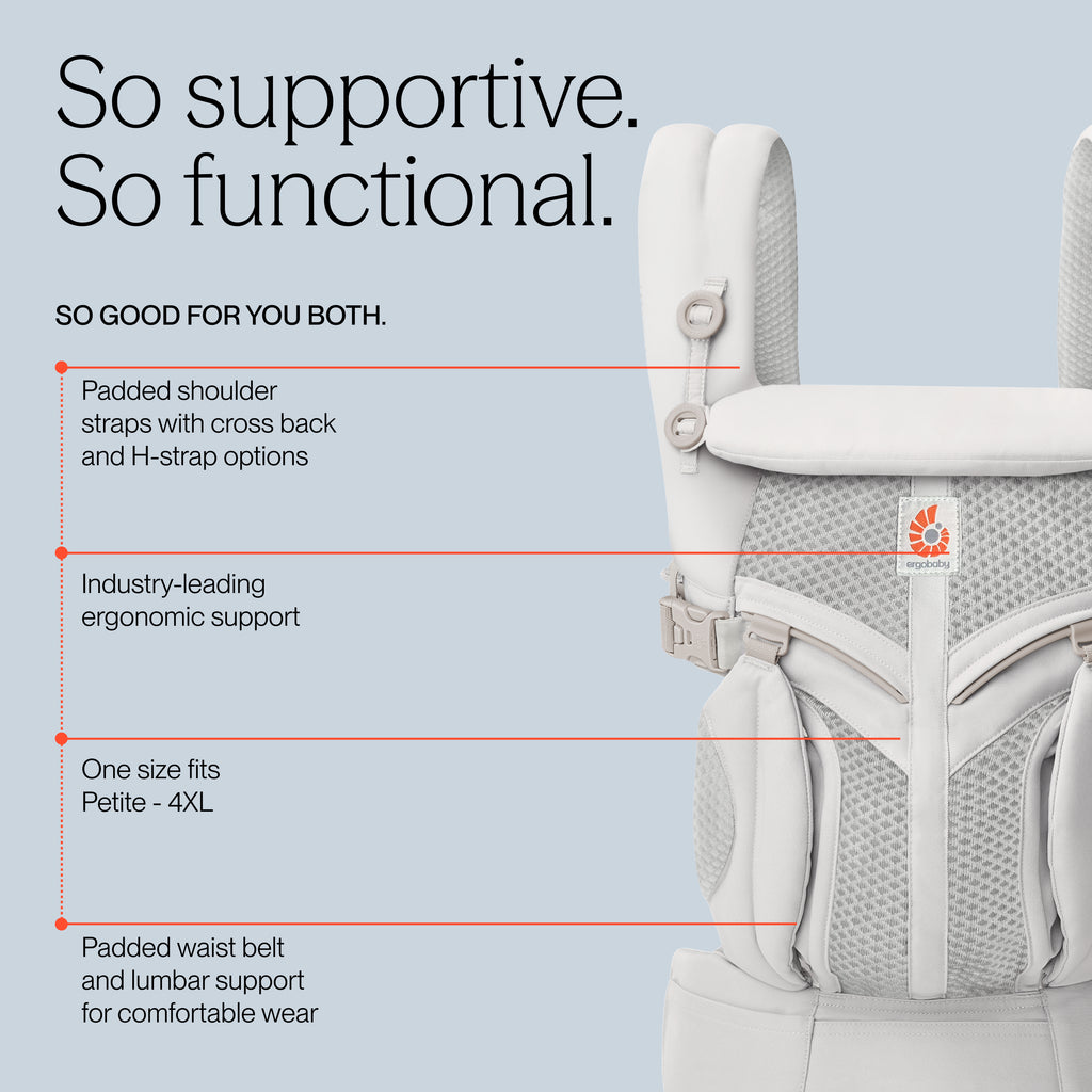 Omni Classic Mesh Baby Carrier - Pearl Grey