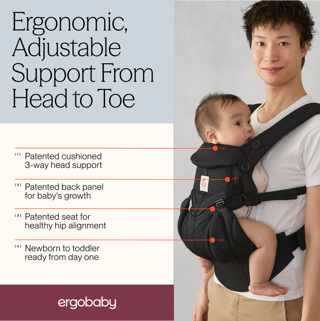 Omni Classic Mesh Baby Carrier - Onyx Black