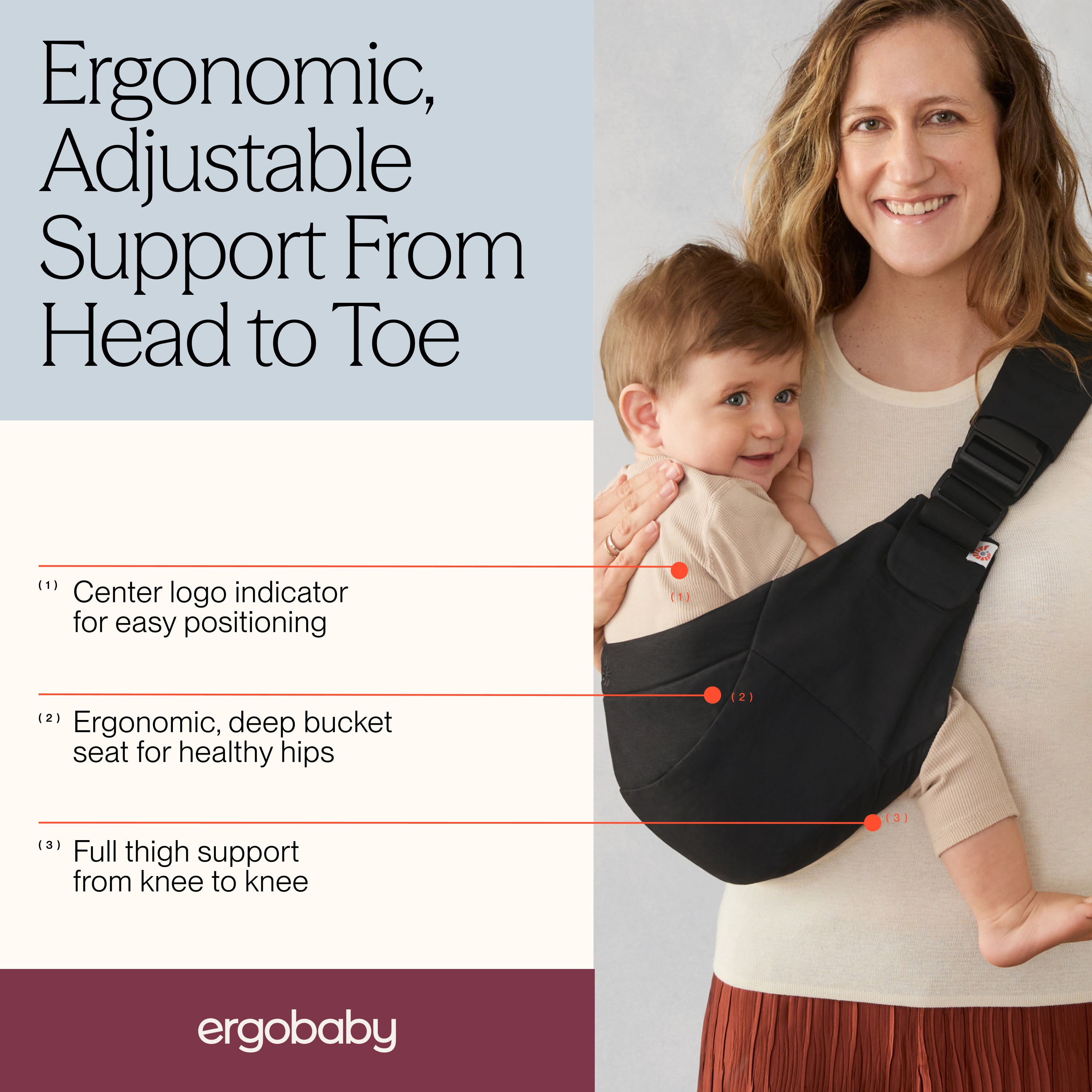 Upsie Sling Carrier - Onyx Black