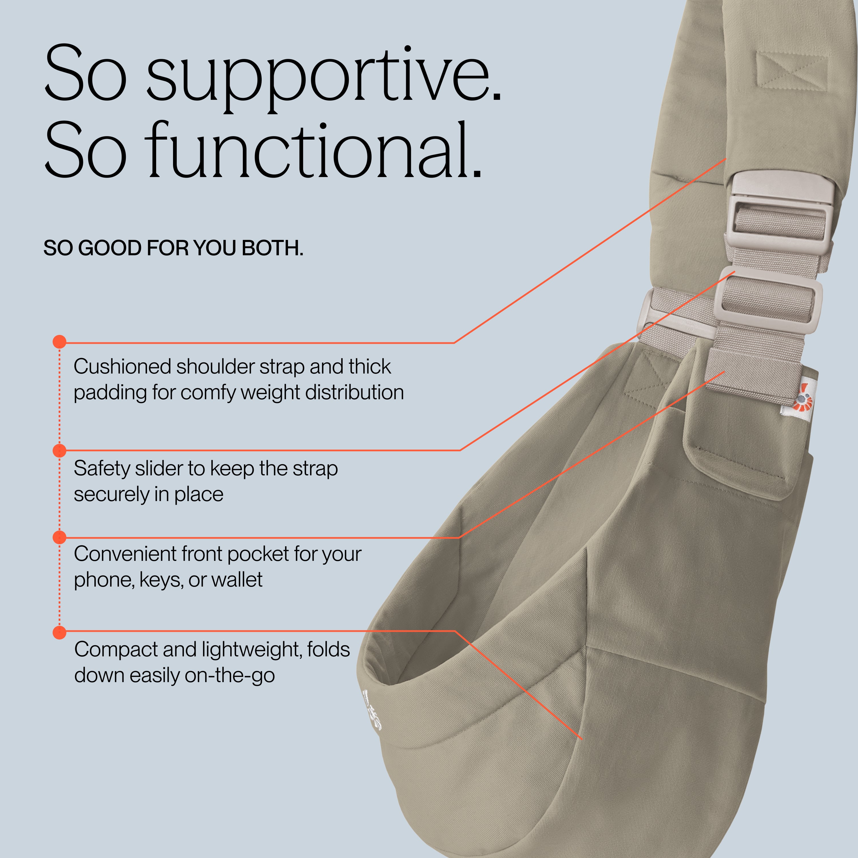 Upsie Sling Carrier - Soft Olive