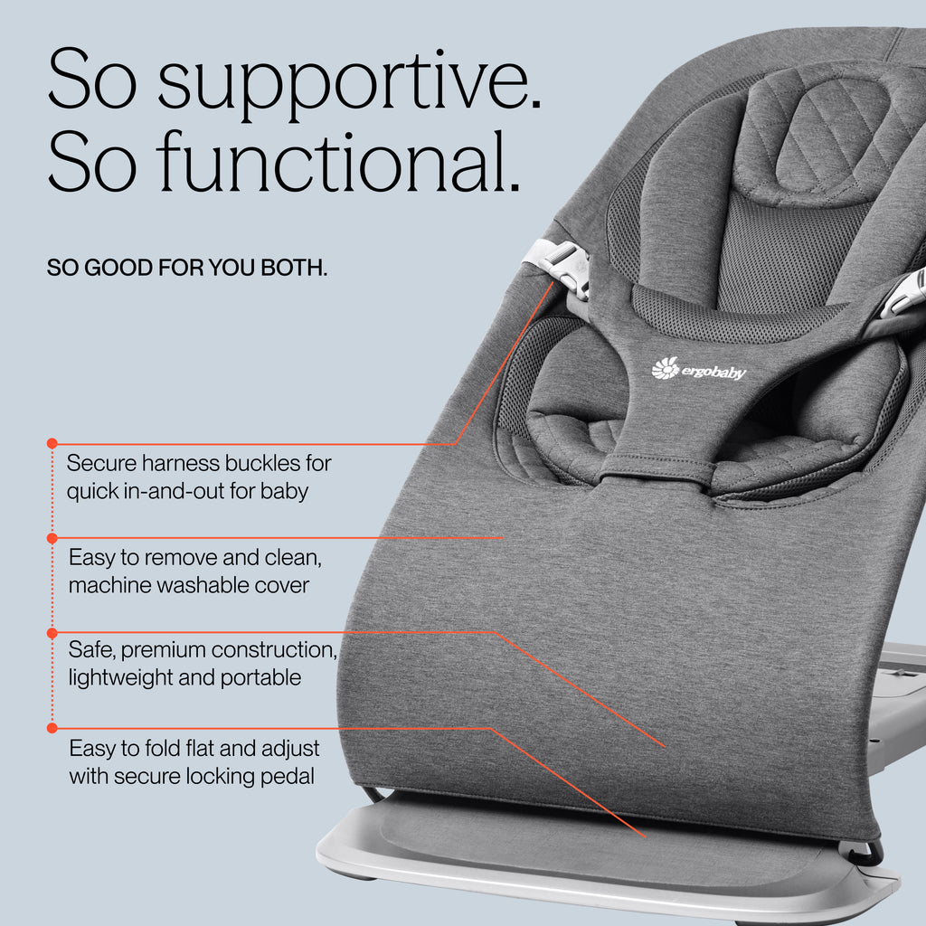 Evolve 3 in 1 Bouncer - Charcoal Grey