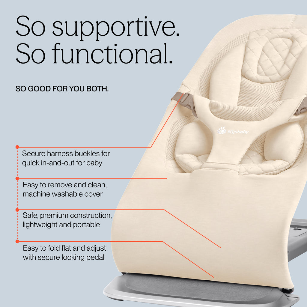 Evolve 3 in 1 Bouncer - Cream