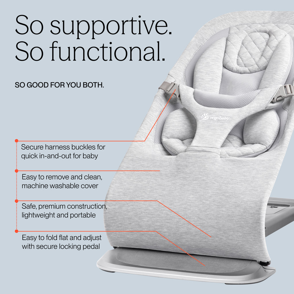Evolve 3 in 1 Mesh Bouncer - Light Grey
