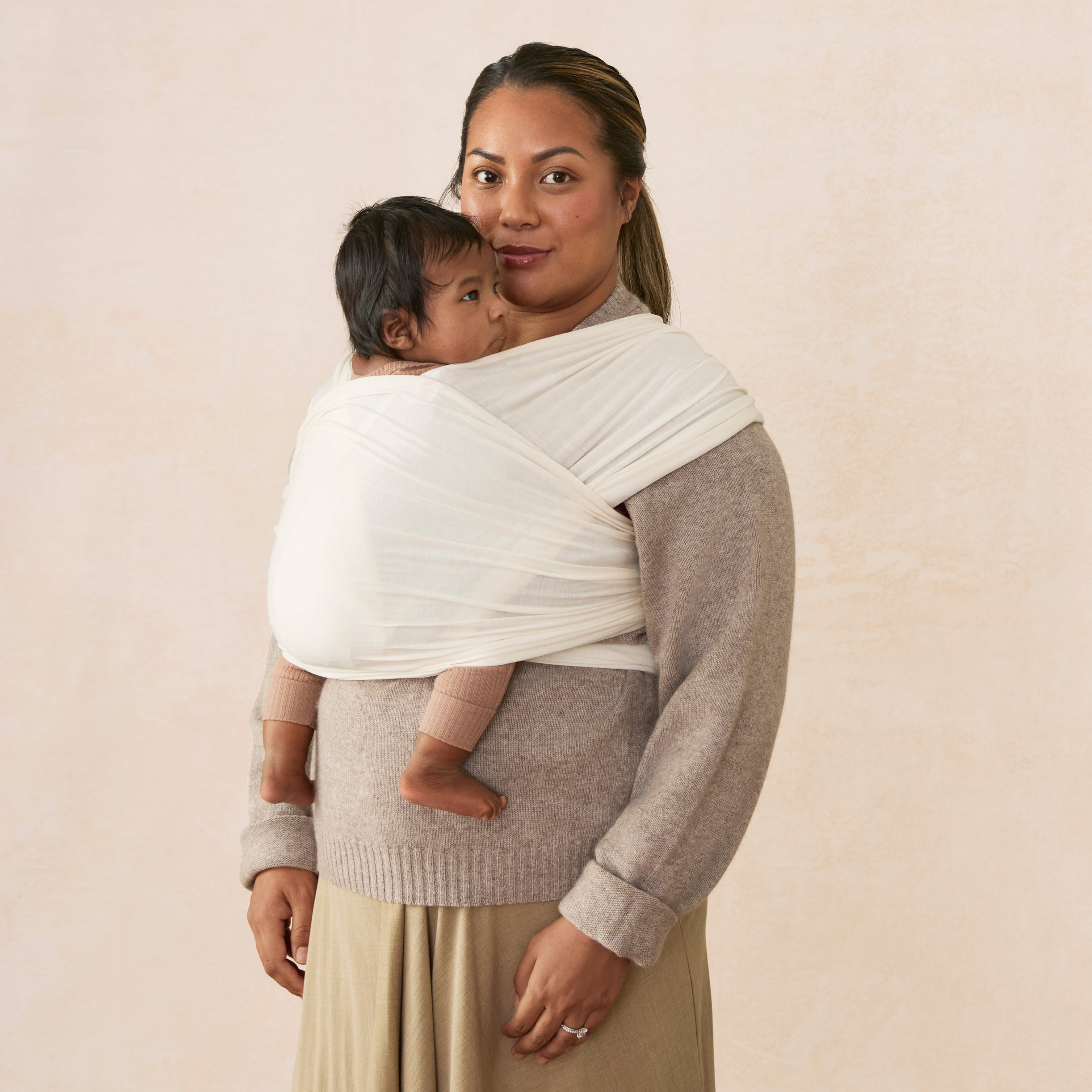 Aura Wrap Sustainable Knit - Cream