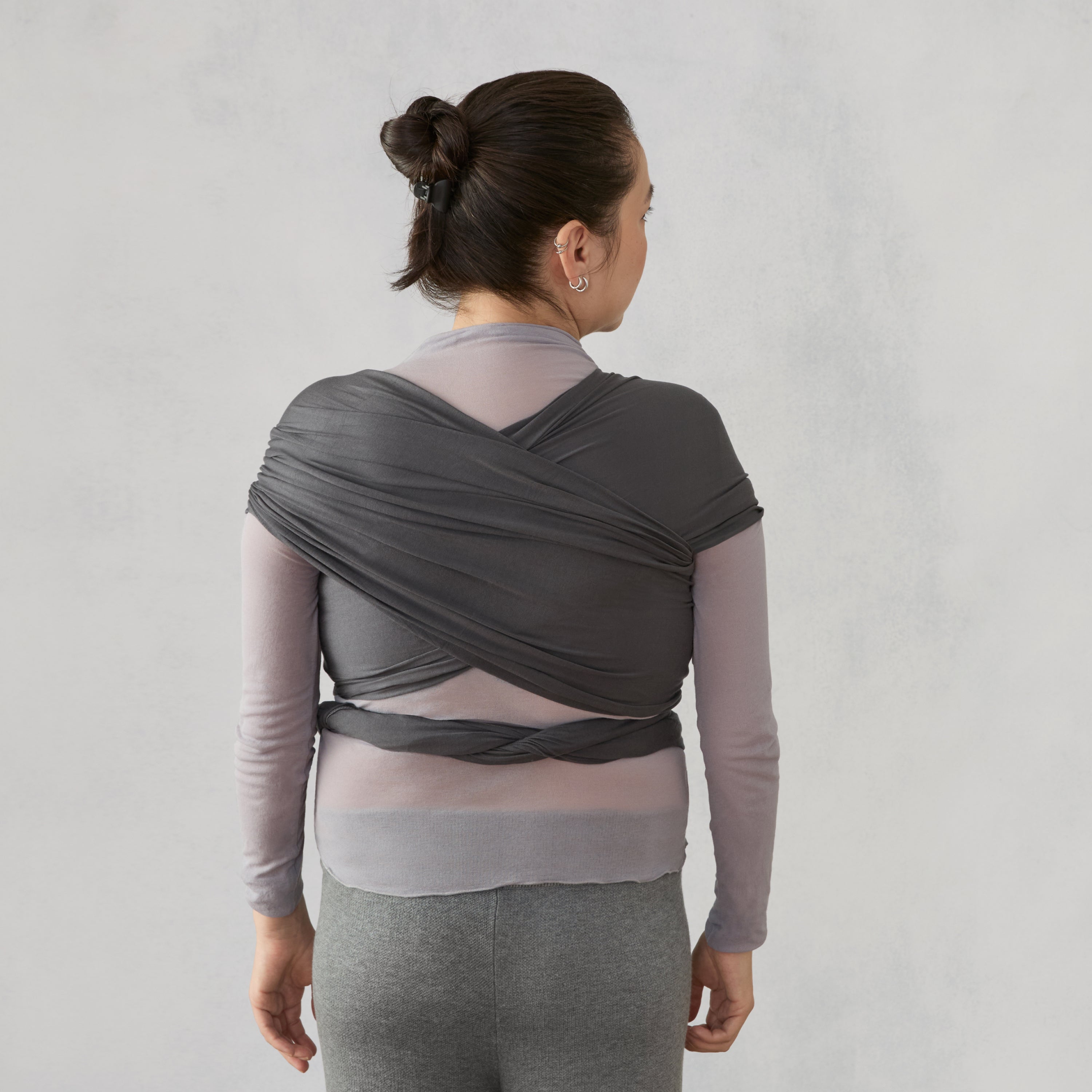 Aura Wrap Sustainable Knit - Soft Black