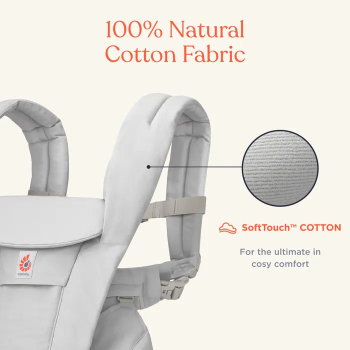 Omni Deluxe Cotton Baby Carrier - Pearl Grey