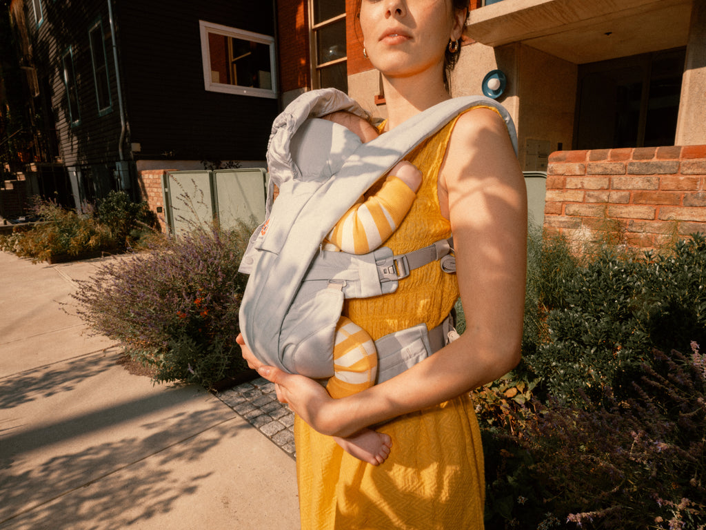 Omni Deluxe Cotton Baby Carrier - Pearl Grey